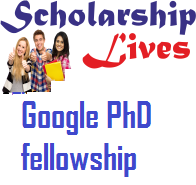 Google PhD fellowship